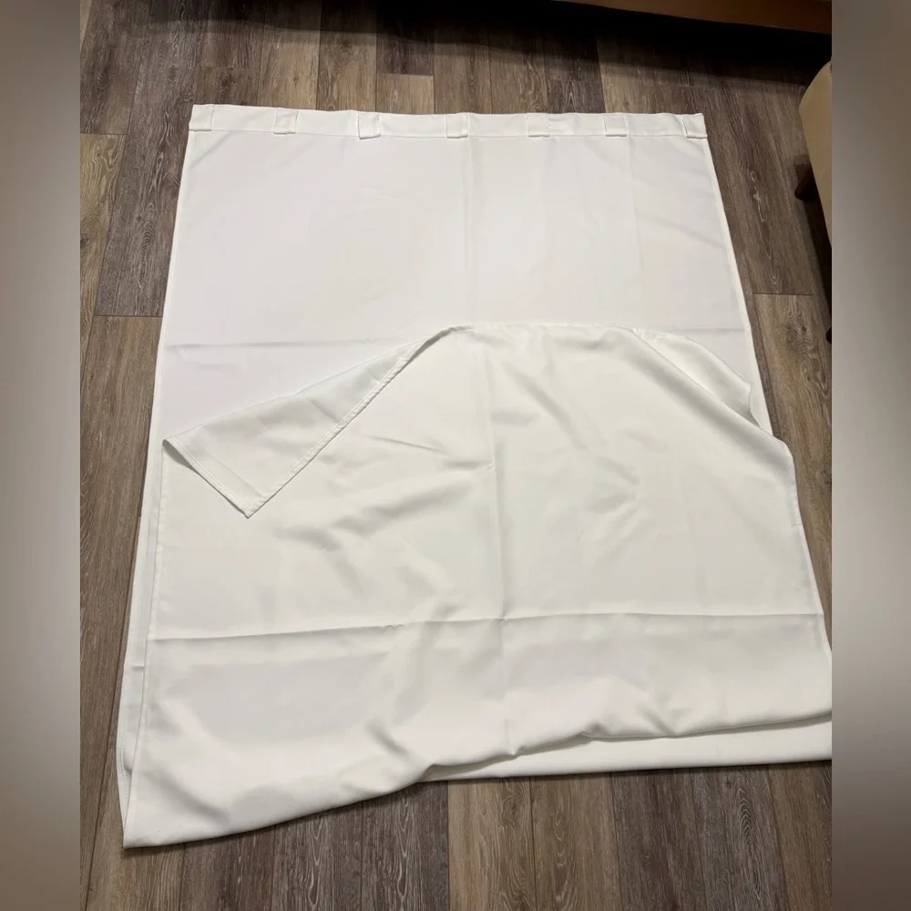 (4 pieces) 52”X 107” super long  & soft and heavy, blackout curtains. Excellent